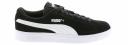 Smash V2 Suede Jr Sneakers - Youth 8-16 Years in Black/White, Size 5 by Puma