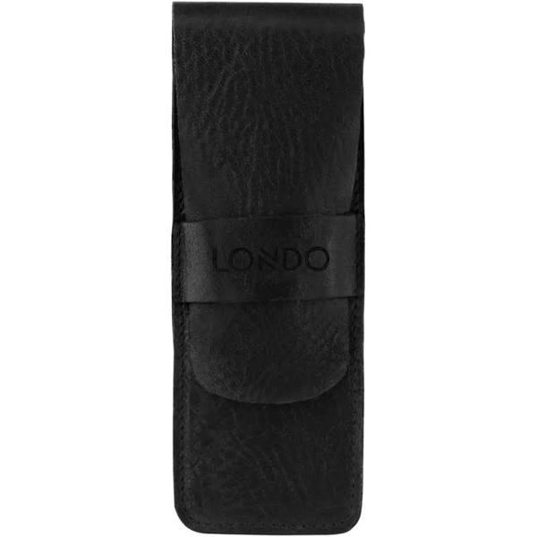 Londo Genuine Leather Pen and Pencil Case with Tuck in Flap