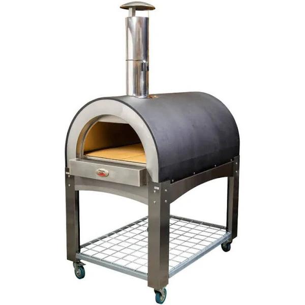 Woodfired Pizza Oven-Black | Flaming Coals