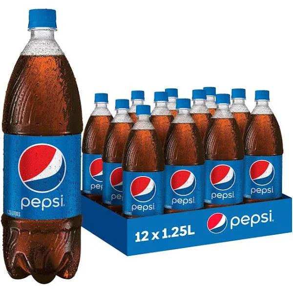 Pepsi Soft Drink, 12 x 1.25L