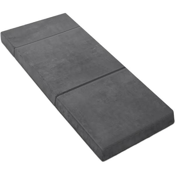 Giselle Portable Bedding Folding Foam Mattress - Grey