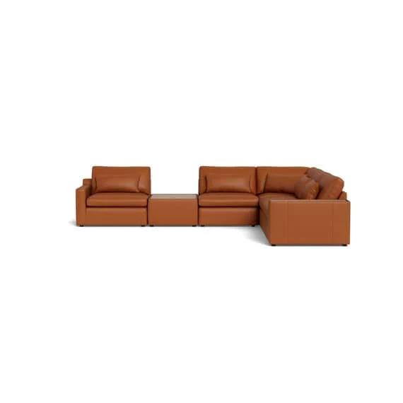 Loft Leather Modular Sofa Ginger by Freedom