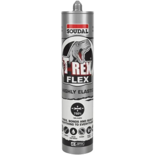 Soudal T-Rex Power Flexi 290ml, Steel Grey 137415