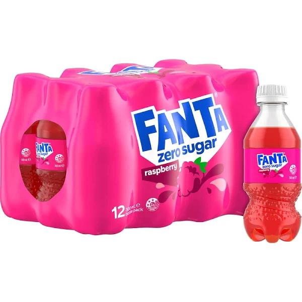 Fanta Raspberry Soft Drink 12x300ml 12 Pack