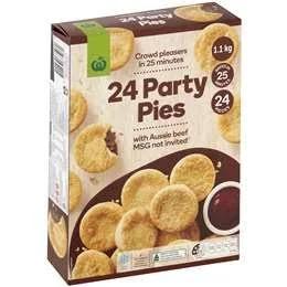 Woolworths Party Pies 24 Pack