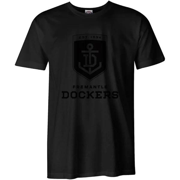 Fremantle Dockers Mens Stealth Black Tee Size:3XL