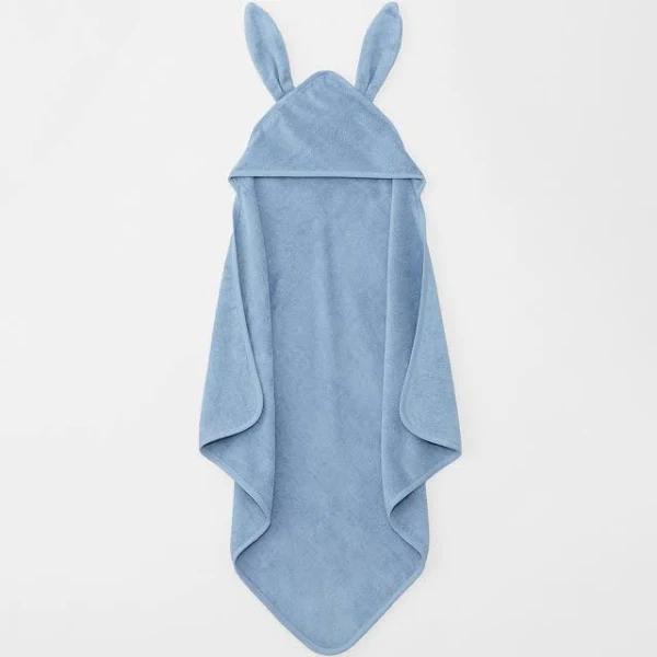 Supersoft Luxury Hooded Baby Towel - Sea Blue / 75cm x 75cm