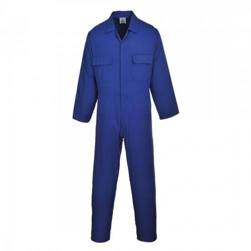 Portwest Unisex Adult Euro Work Overalls Royal Blue 4XL R Polyester Cotton Adult Overalls