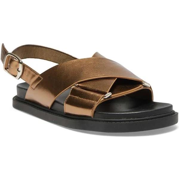 Ravella Fabian Sandal in Bronze Smooth, Size 40 EU