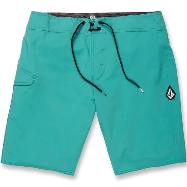 Volcom Men's 20" Lido Solid Mod Board Shorts - Temple Teal - Swimoutlet.com