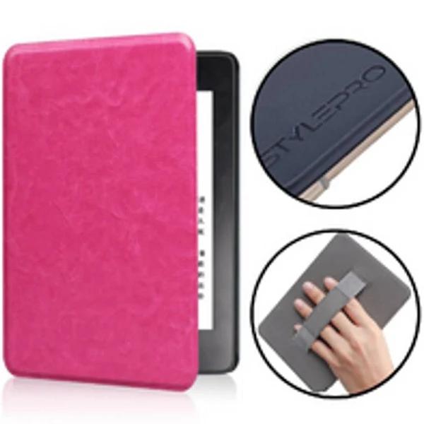 Kindle Case With Hand-Strap For Kindle 11th Generation, 6" Kindle Basic 2022, Rose Red.