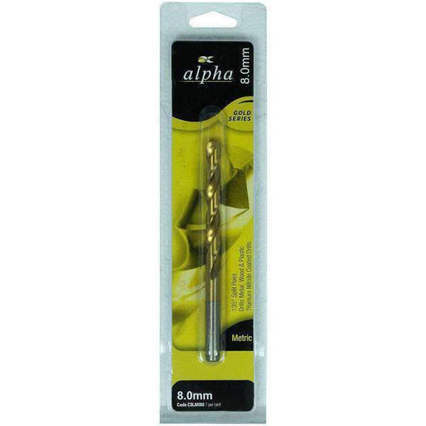 1/4in (6.35mm) Jobber Drill Bit Carded - Gold Series