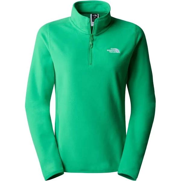 The North Face 100 Glacier 1/4 Zip Fleece Bright Green Women - L