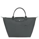 Longchamp Graphite-Coloured M Le Pliage Green Bag