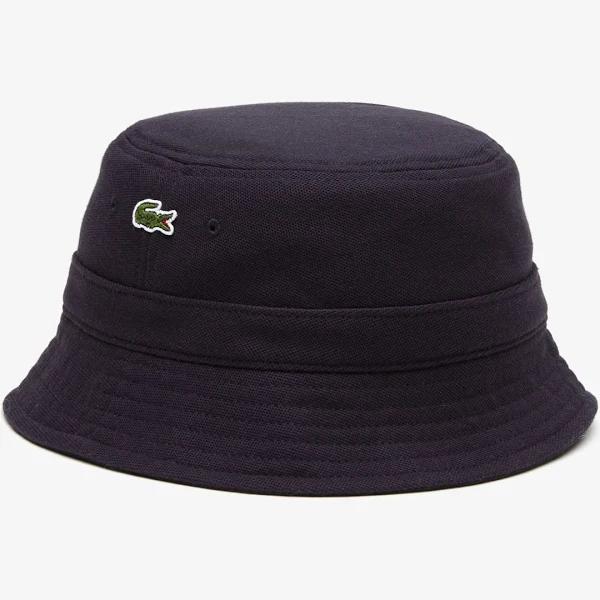 Lacoste Navy Organic Cotton Bucket Hat - HDE Abyss