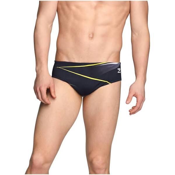 Speedo Men's Coded Riff Brief Swimsuit - Yellow 26 - Swimoutlet.com