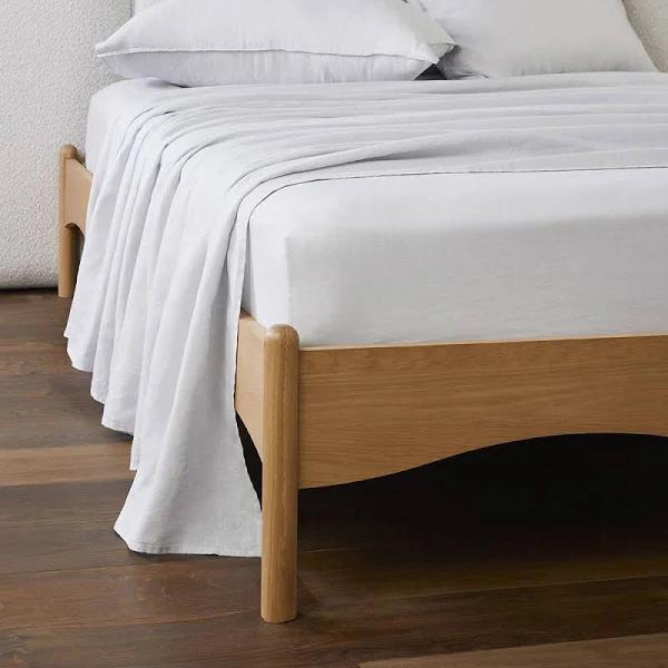 Adairs Vintage Washed Linen Glacier Sheet Set - King