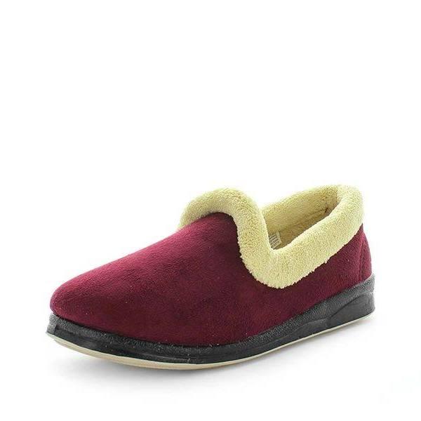 Panda Emille Microsuede Micro-Terry Sock Non-slip Rubber Outsole Slipper