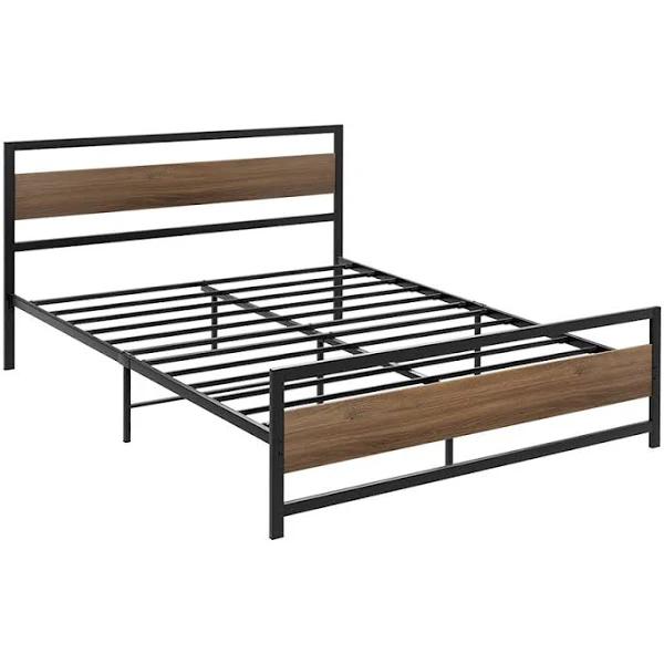 Artiss Bed Frame Double Size Metal Frame Black Drew