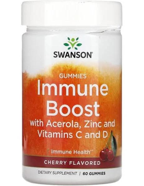 Swanson Immune Boost Immune Support Cherry, 60 Pcs, Gummies