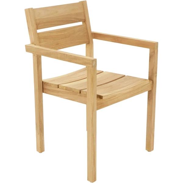 Tulsa Teak Outdoor Dining Chair by FurnitureOkay