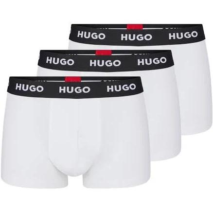 Hugo 3 Pack Boxer Shorts, Size M, White