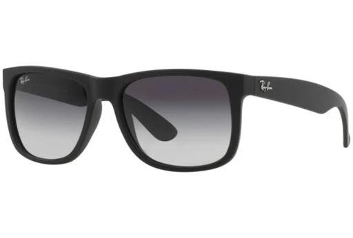 Ray-Ban Justin Classic Sunglasses RB4165 601/8G - Matte Black Frame - Grey Gradient Lenses - Size 51-16