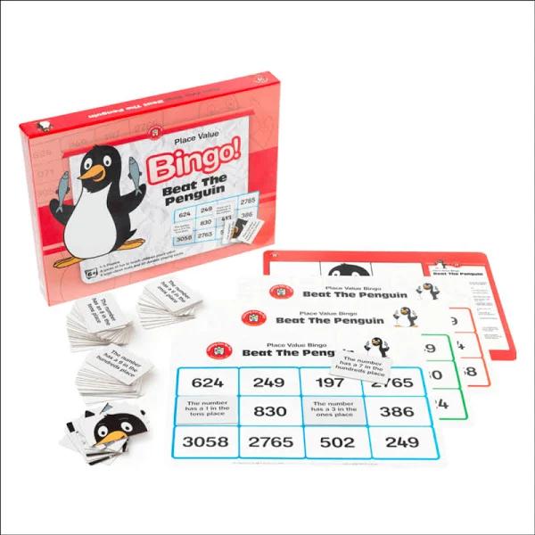 Learning Can Be Fun - Beat The Penguin (Place Value) Bingo