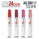 Maybelline Super Stay 24 Color Lip Color + Balm Topcoat, Pink Goes On 215