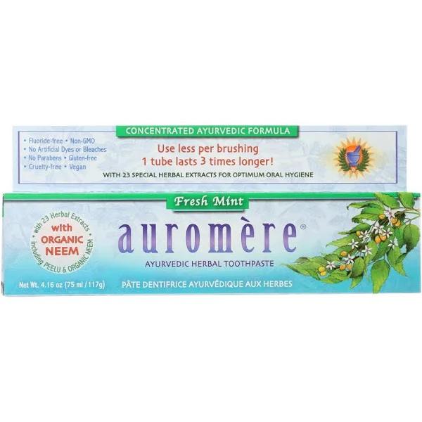 Auromere Fresh Mint Ayurvedic Toothpaste