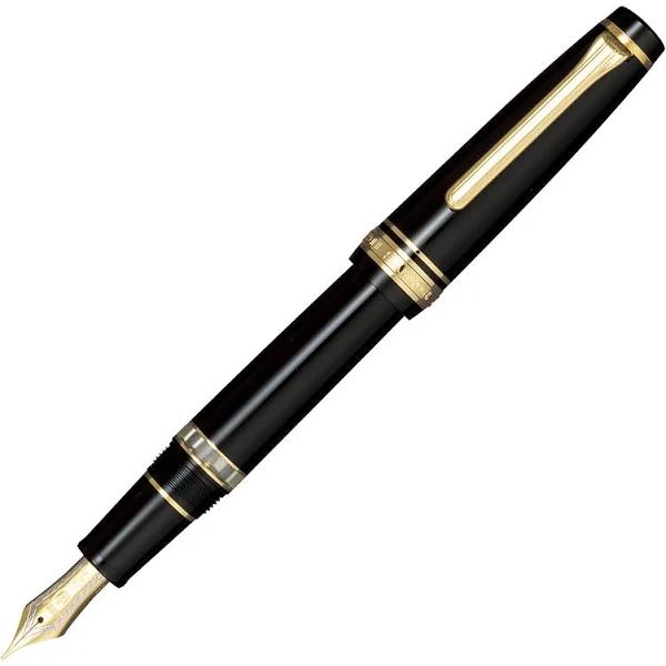 Sailor Professional Gear Realo Fountain Pen Black with Gold Trim Zoom