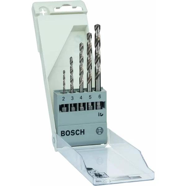 Bosch HSS-G Hexagonal 2-6 Drill Bit 5 Units Silver