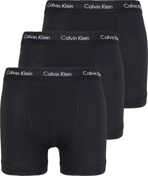 Mens Calvin Klein Black Trunks 3 Pack