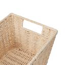 Kmart Rectangle Tapered Paper Rope Basket in Natural