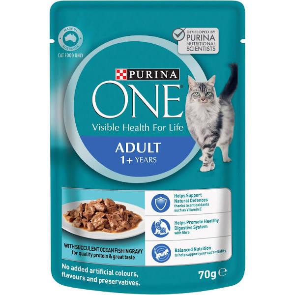 Purina One Adult Ocean Fish Wet Cat Food - 70g