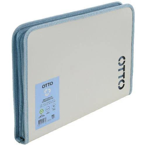 Otto Recycled Zip Expansion File Grey