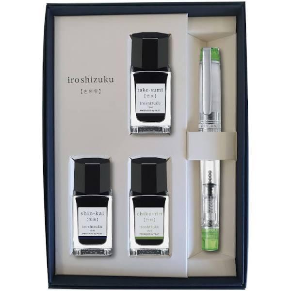 Pilot Prera Fountain Pen Gift Set - Green Medium