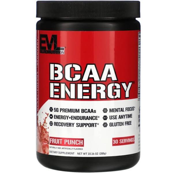 EVLution Nutrition BCAA Energy Fruit Punch 288 Grams