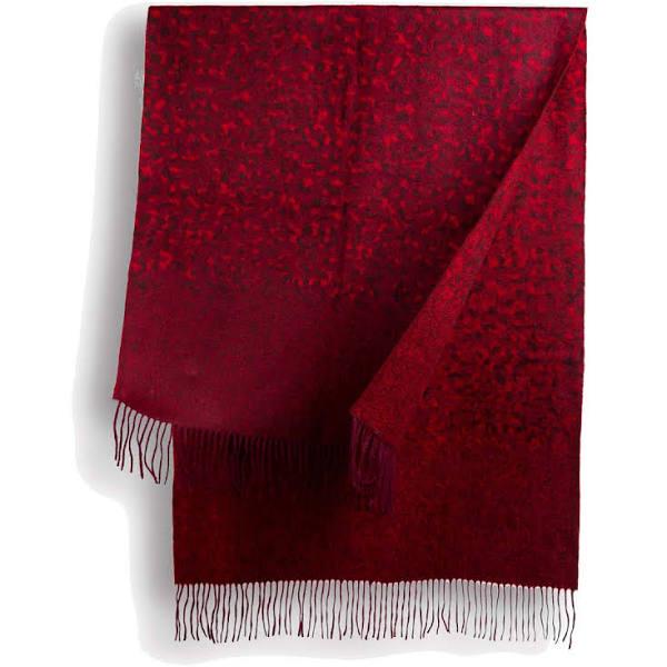 UGG Cashmere & Wool Wrap Red and Brown