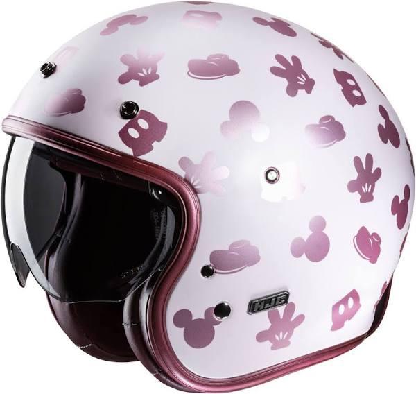 HJC V31 Disney Mickey Retro Jet Helmet, white-pink, Size M