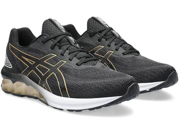 ASICS Men's Gel-Quantum 180 VII - Sportstyle Sneakers - Black/Pure Gold 12.5