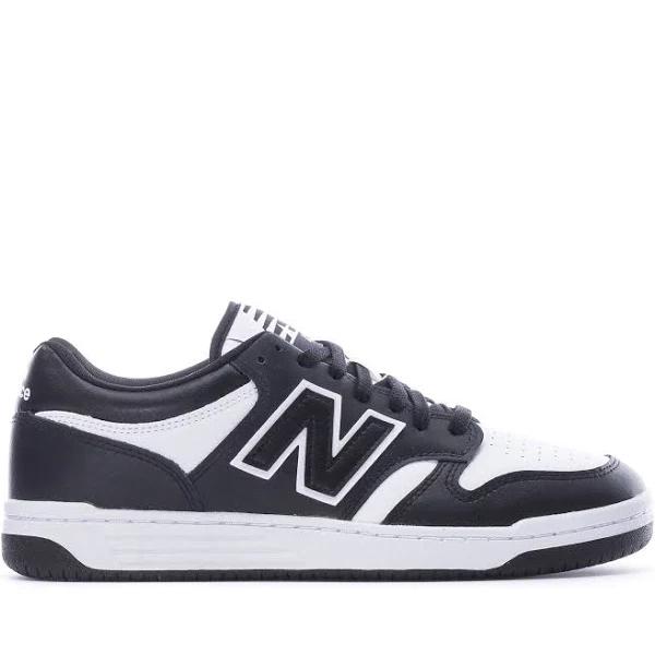 New Balance White & Black 480 Sneakers