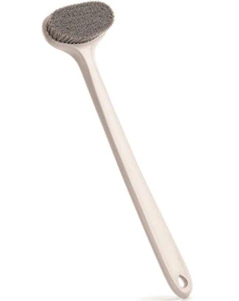 Surlees Back Scrubber For Shower For Men Women Elderly, Bath Brush, Body Brush (15'', White)