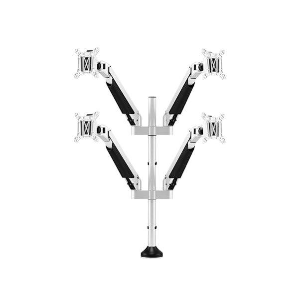 Desky Quad Monitor Arm White