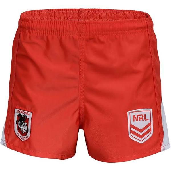 St. George Illawarra Dragons Mens Away Supporter Shorts Red 3XL