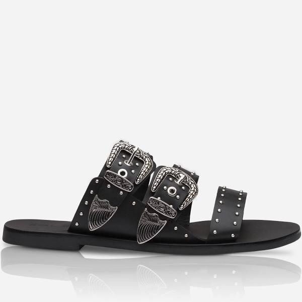 Sol Sana Eastwood Stud Slide Black - 35