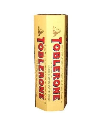 Toblerone Swiss Milk Chocolate with Honey and almond Nougat, 6 - 100g