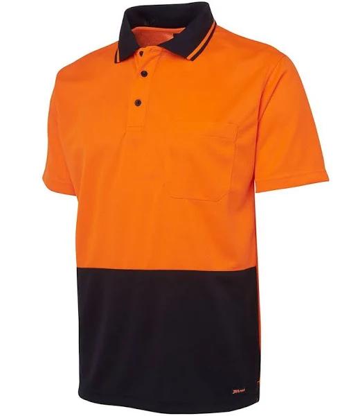 JB's Wear - Hi-Vis Polo-Orange / Navy-M