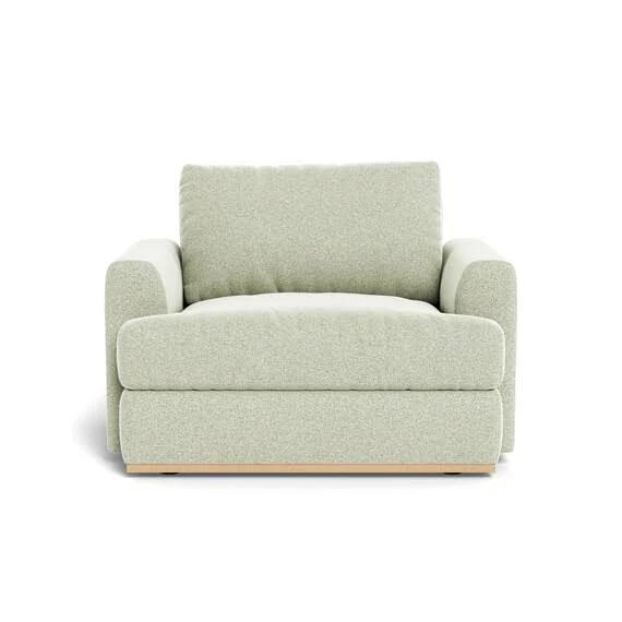 Nixon Fabric Armchair Light Grey by Freedom