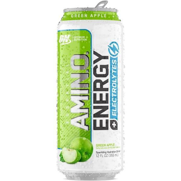 Amino Energy + Electrolytes Sparkling RTD Green Apple